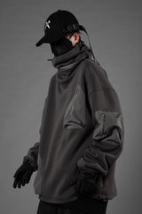 H33 Grey Utility Transformer Hoodie From Niepce Inc