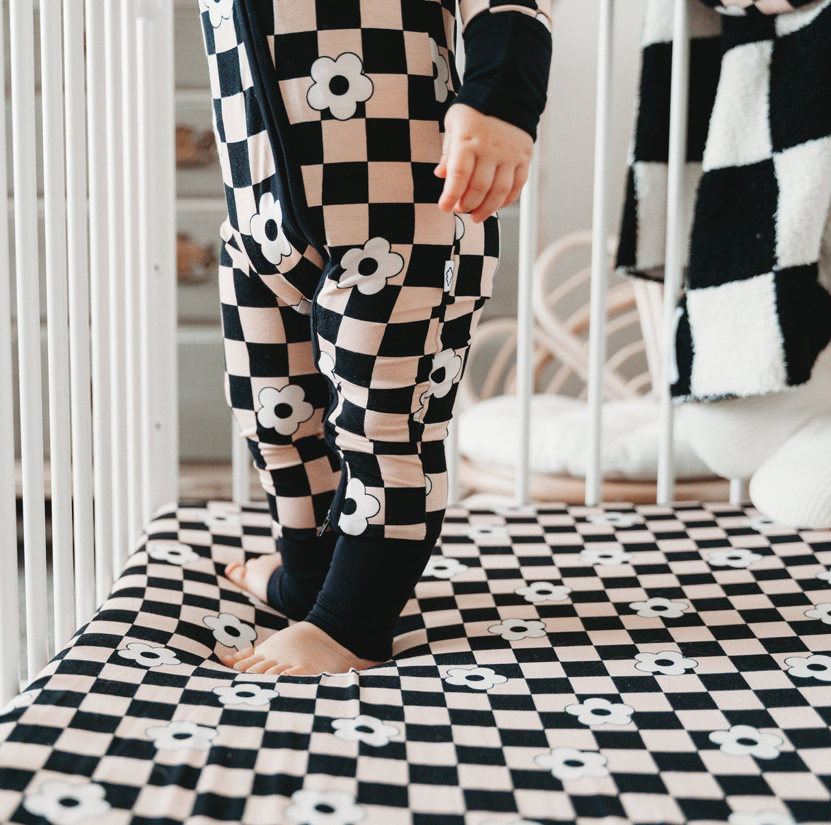 RETRO DAISY CHECKS DREAM ROMPER from DREAM BIG LITTLE CO