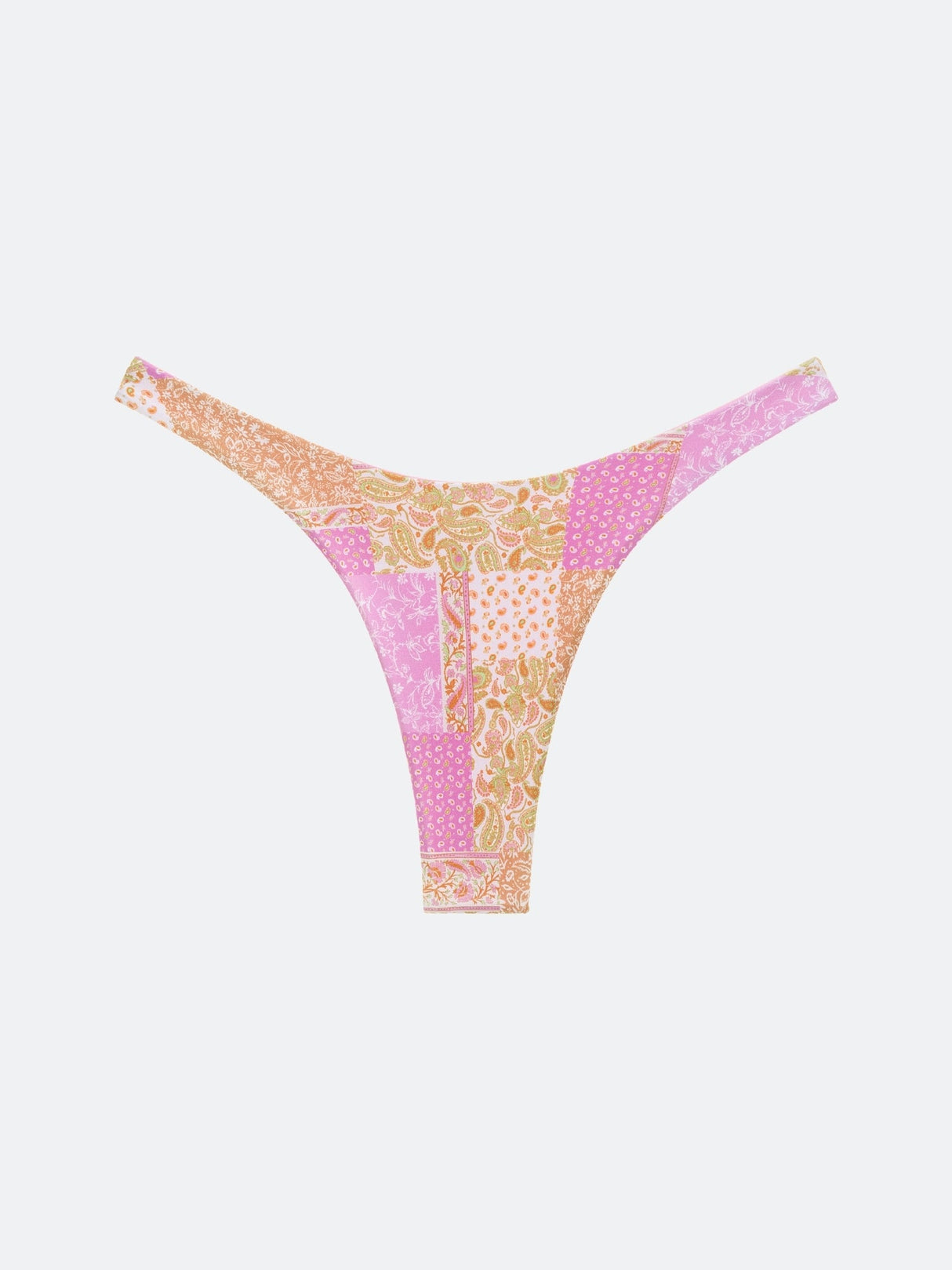 SONOMA HIGH LEG BIKINI BOTTOM - PINK PAISLEY from ELYSIIAN