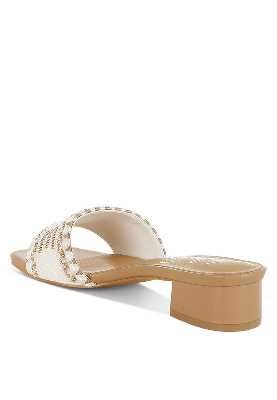 Vacay Babe Lake Como Beaded Slip-On Heels from My Pampered Life Seattle