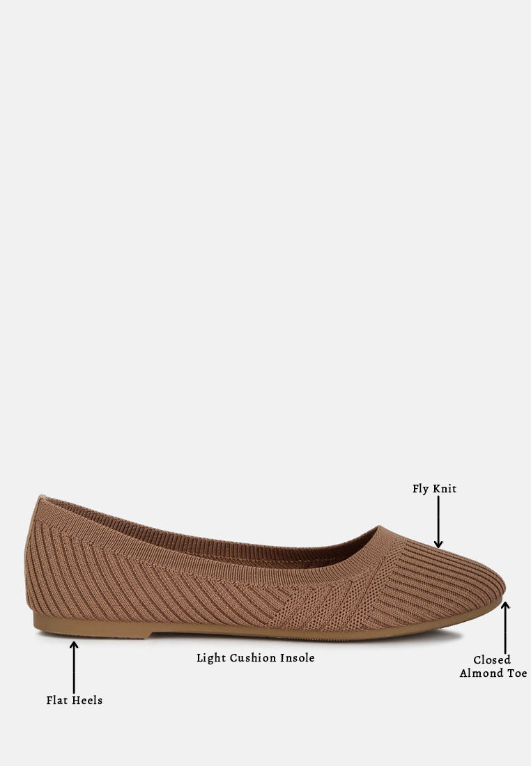Ammie Solid Casual Ballet Flats from London Rag International