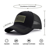 American Flag Trucker Hat with Adjustable Strap from Jupiter Gear