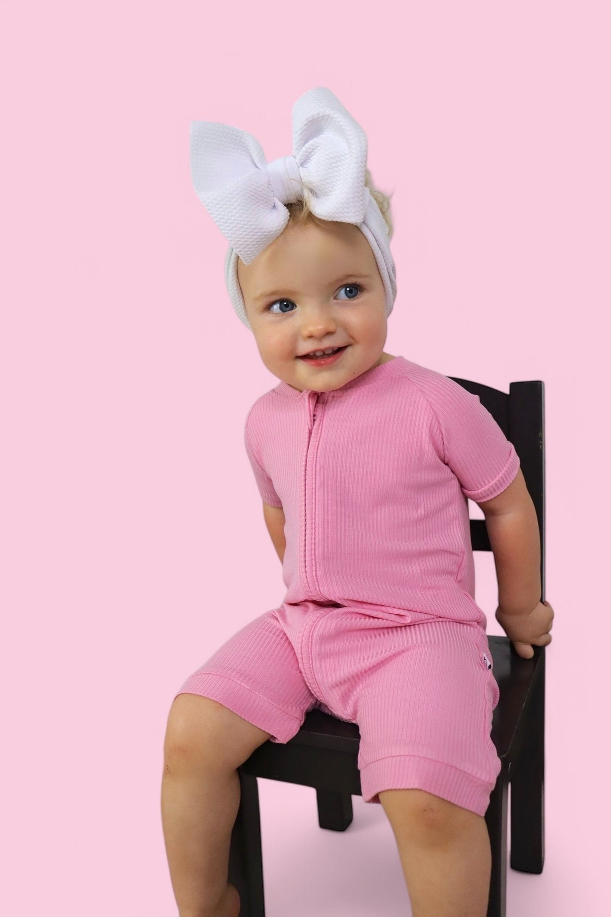 BELLA PINK RIB DREAM SHORTIE from DREAM BIG LITTLE CO