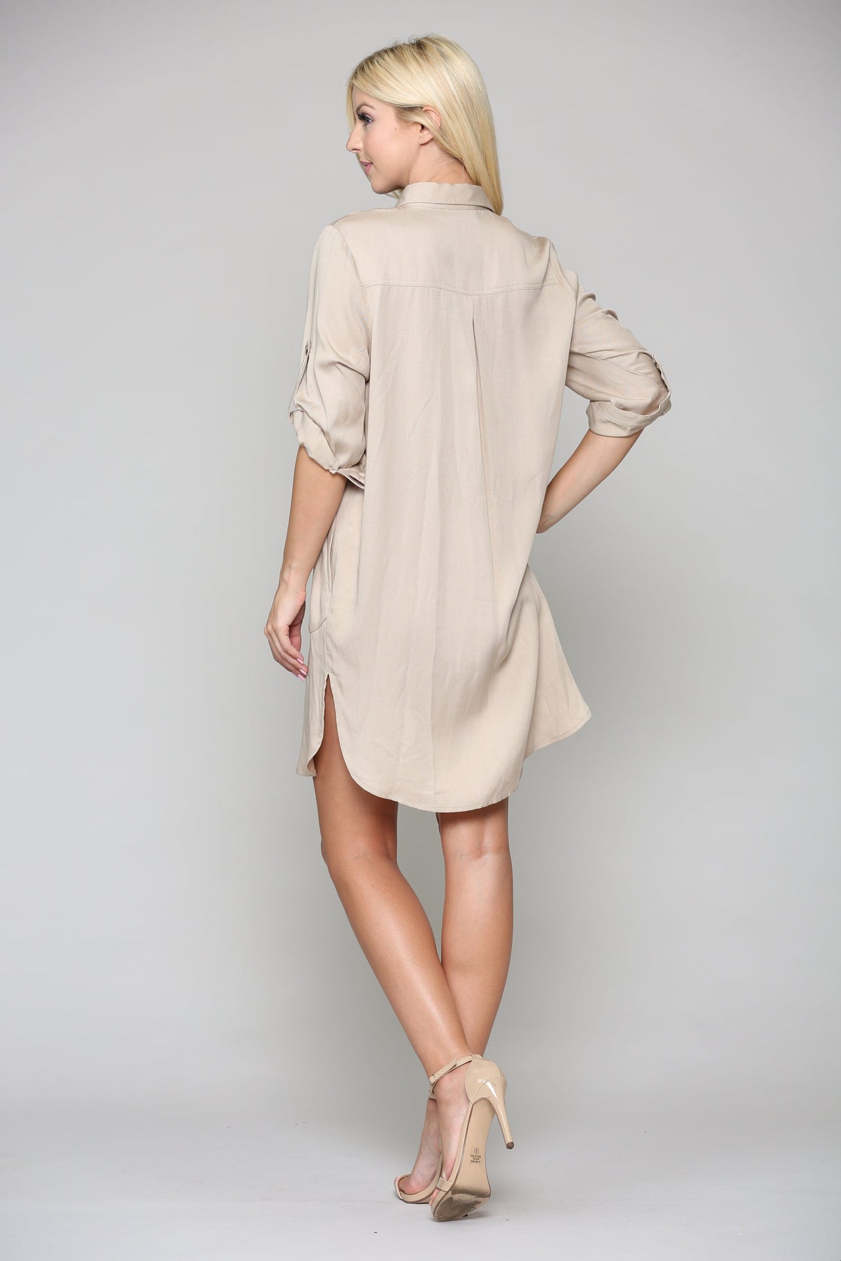 Taylor Tencel Shirt Tunic Dress from Joh Apparel