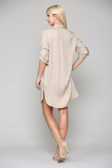 Taylor Tencel Shirt Tunic Dress from Joh Apparel