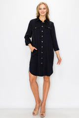 Taylor Tencel Shirt Tunic Dress from Joh Apparel
