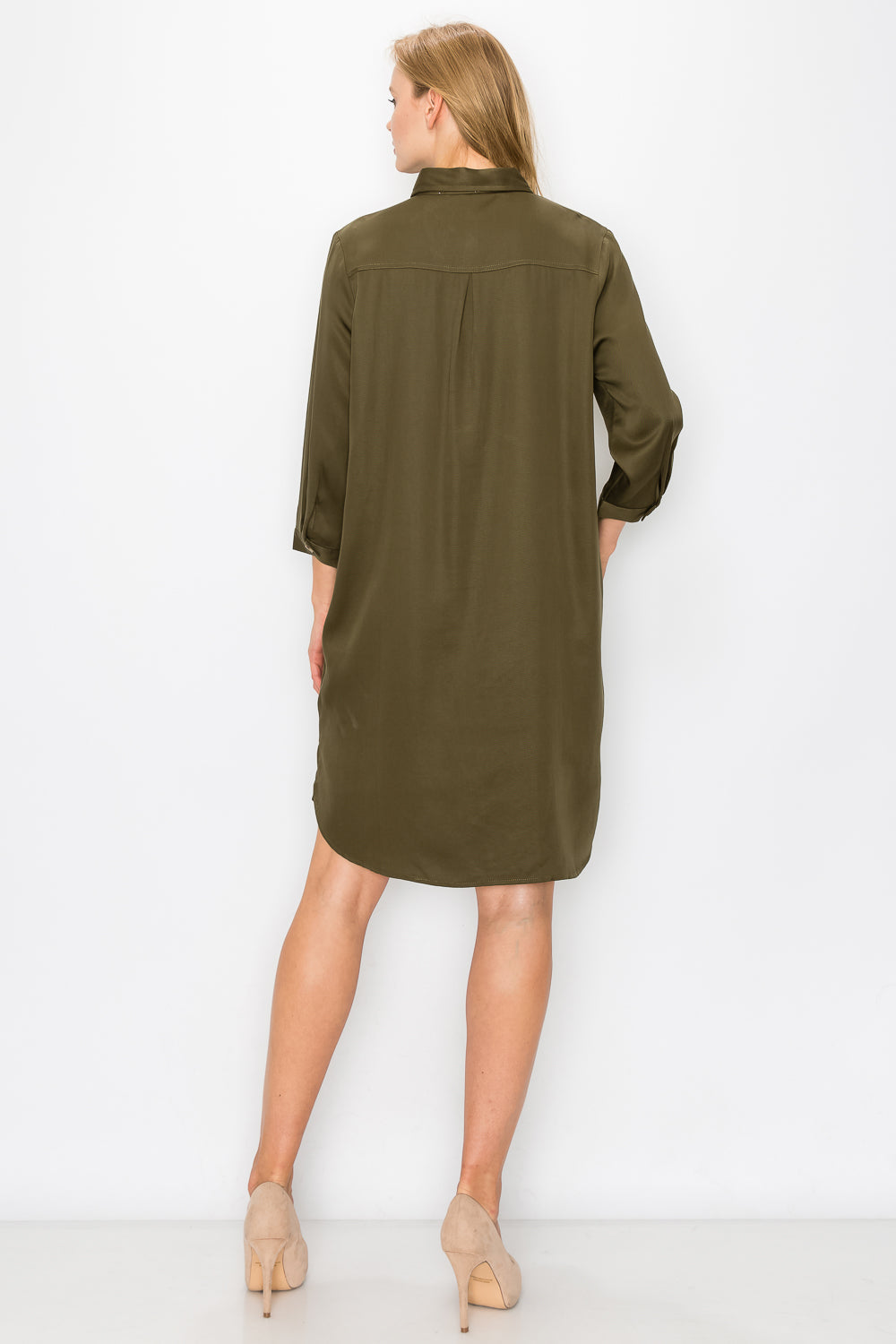 Taylor Tencel Shirt Tunic Dress from Joh Apparel