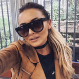 Large Oversized Flat Top Teardrop Frame Aviator Sunglasses 9142 from zeroUV