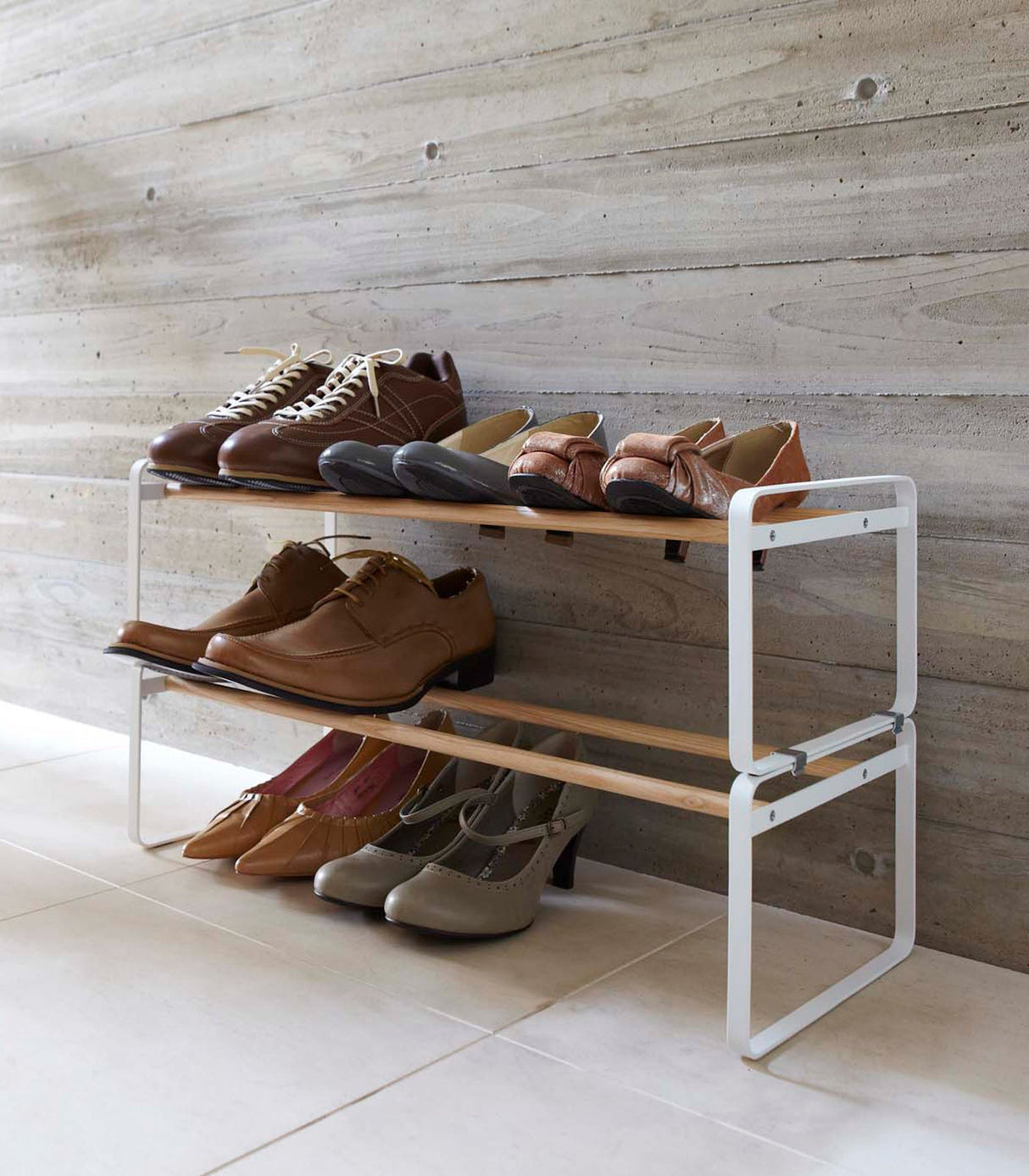 Stackable Shoe Rack (7" H)  - Steel from Yamazaki Home