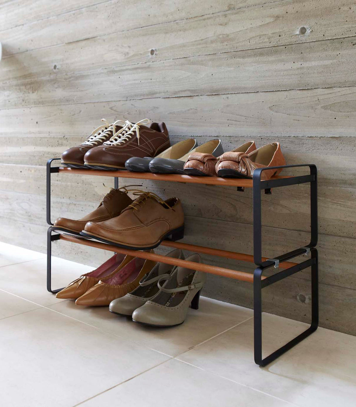 Stackable Shoe Rack (7" H)  - Steel from Yamazaki Home