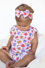 EXCLUSIVE PEANUT BUTTER JELLY TIME DREAM RUFFLE SHORT SET from DREAM BIG LITTLE CO