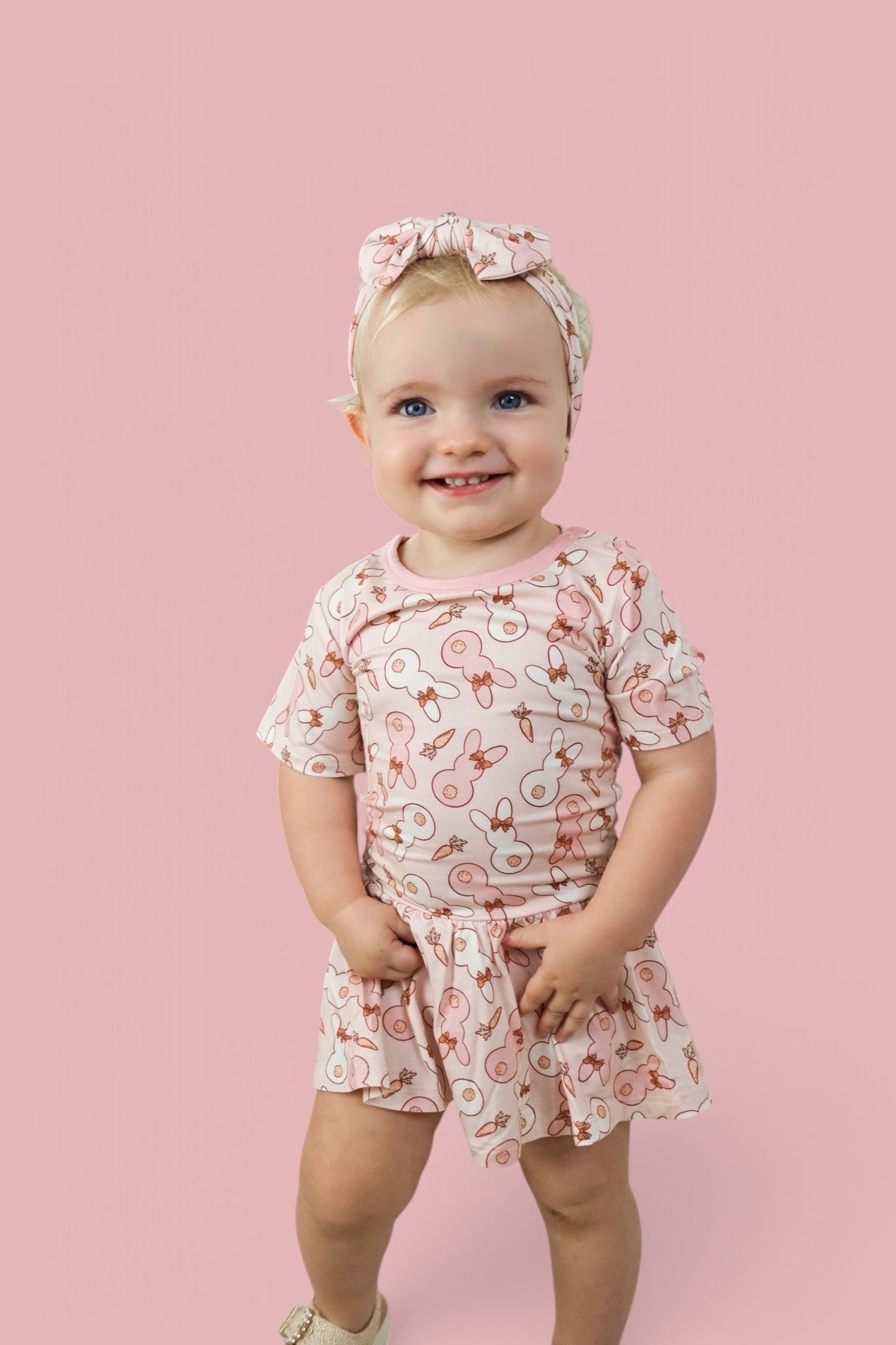 BUNNIES AND BOWS DREAM BODYSUIT DRESS from DREAM BIG LITTLE CO