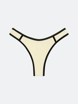 NANTUCKET BIKINI BOTTOM - BLACK AND WHITE CONTRAST from ELYSIIAN