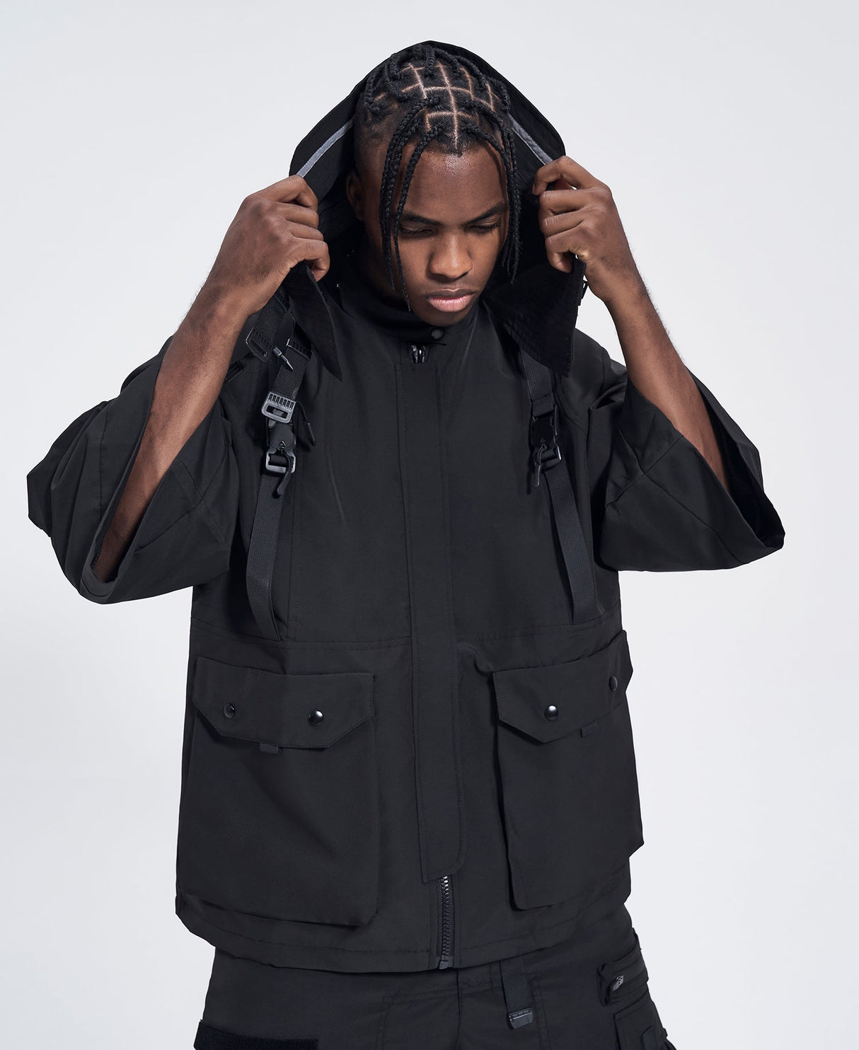 IBJ169 Paratrooper Short Sleeves Jacket from Niepce Inc