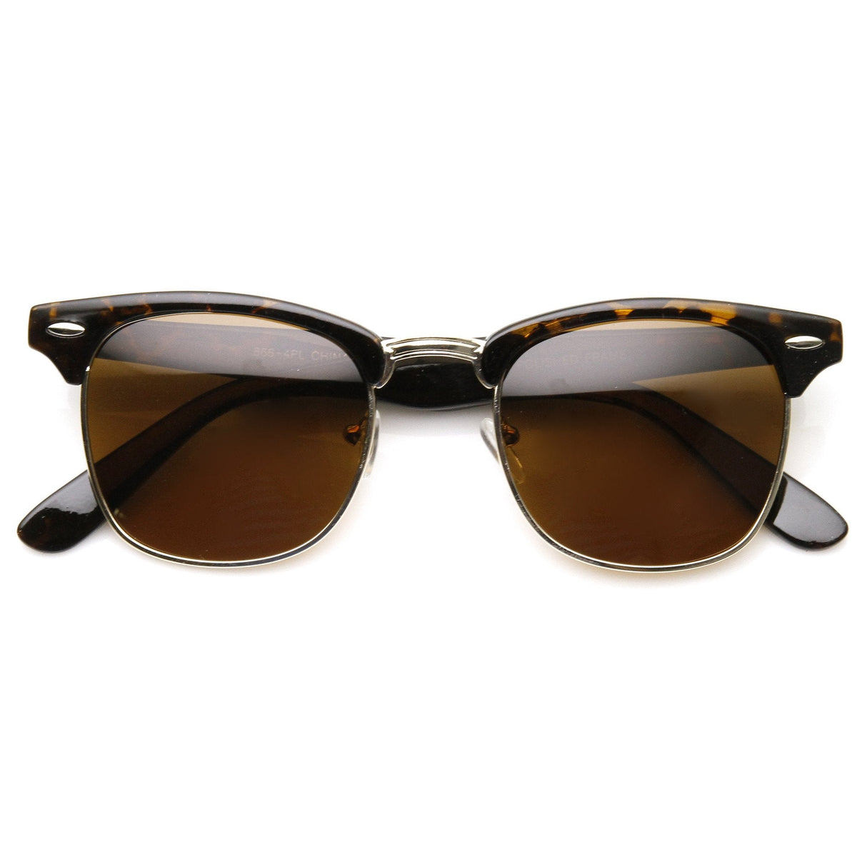 Vintage Half Frame Polarized Horned Rim Sunglasses 2936 from zeroUV