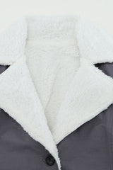 Casual Denim Coat with Plush Lining from MsDressly