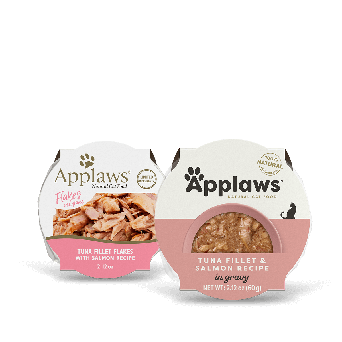 Applaws Natural Wet Cat Food Tuna Fillet & Salmon Recipe in Gravy (2.12oz) from The Family Pet