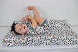 EXCLUSIVE ALL ABOARD DREAM CHANGING PAD COVER from DREAM BIG LITTLE CO