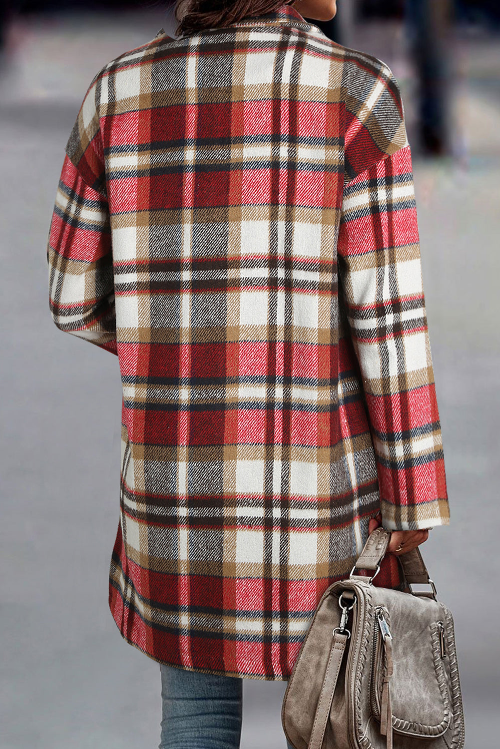 Checkered Plaid Coat from MsDressly