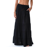 Black Shipwrecked Maxi Skirt From LotusAndLuna