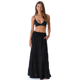 Black Shipwrecked Maxi Skirt From LotusAndLuna