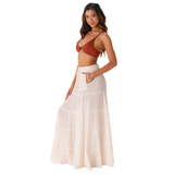 Cream Shipwrecked Maxi Skirt From LotusAndLuna
