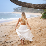 Cream Shipwrecked Maxi Skirt From LotusAndLuna