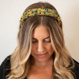 All That Glitters Headband - Forest Green + Gold From Headbands of Hope
