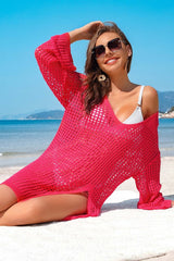 Crochet Side Split Beach Coverups Swimwear Dress from My Pampered Life Seattle