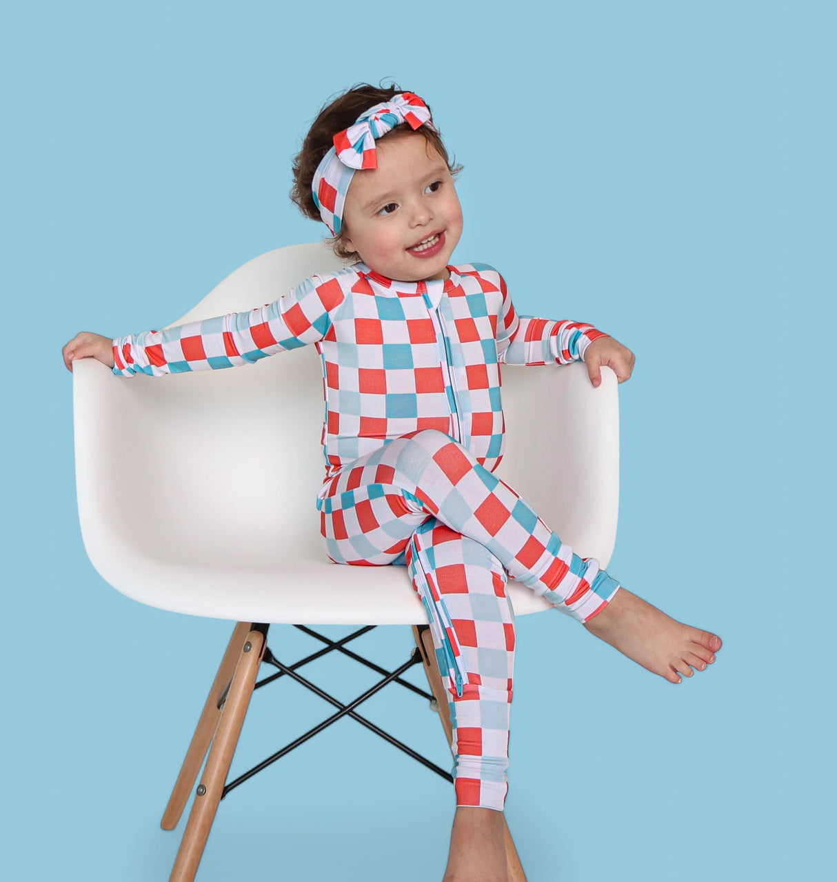 USA CHECKERS DREAM ROMPER from DREAM BIG LITTLE CO