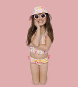 SUMMER SUNSET CHECKERS DREAM SMOCKED TANKINI TWO PIECE SWIM SUIT from DREAM BIG LITTLE CO