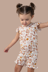 FLOWERS AND BOOTS DREAM RUFFLE SHORT SET from DREAM BIG LITTLE CO