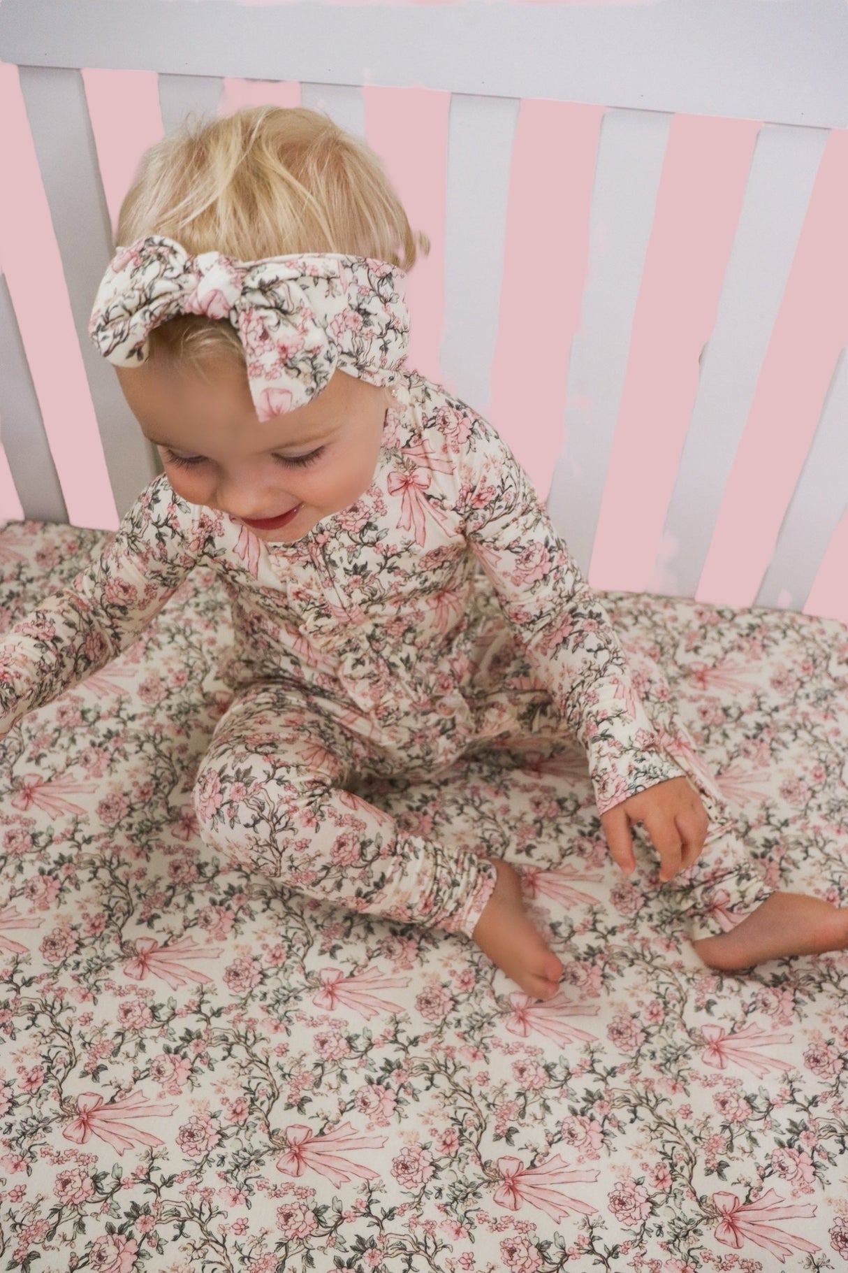 VICTORIAN BLOOM DREAM RUFFLE ROMPER from DREAM BIG LITTLE CO