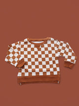 COPPER CHECKERS DREAM PULLOVER from DREAM BIG LITTLE CO