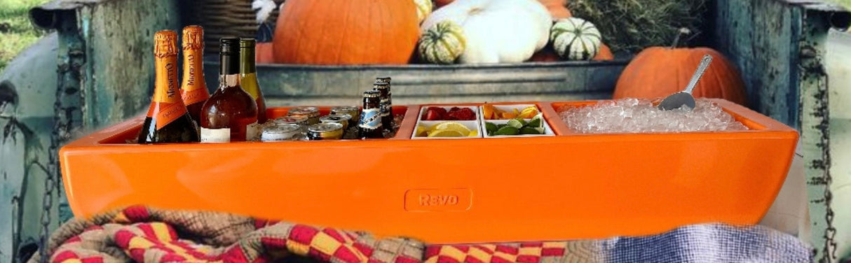 REVO Party Barge Cooler™ | Orange Burst From REVO COOLERS, LLC