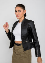 Women's Genesis PU Faux Leather Jacket From FAD