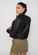 Women's Genesis PU Faux Leather Jacket From FAD