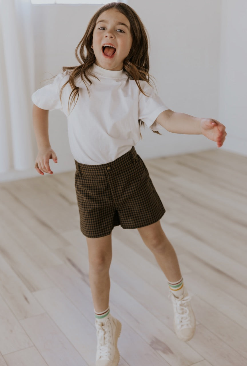 Mini Milo Gingham Shorts from ROOLEE