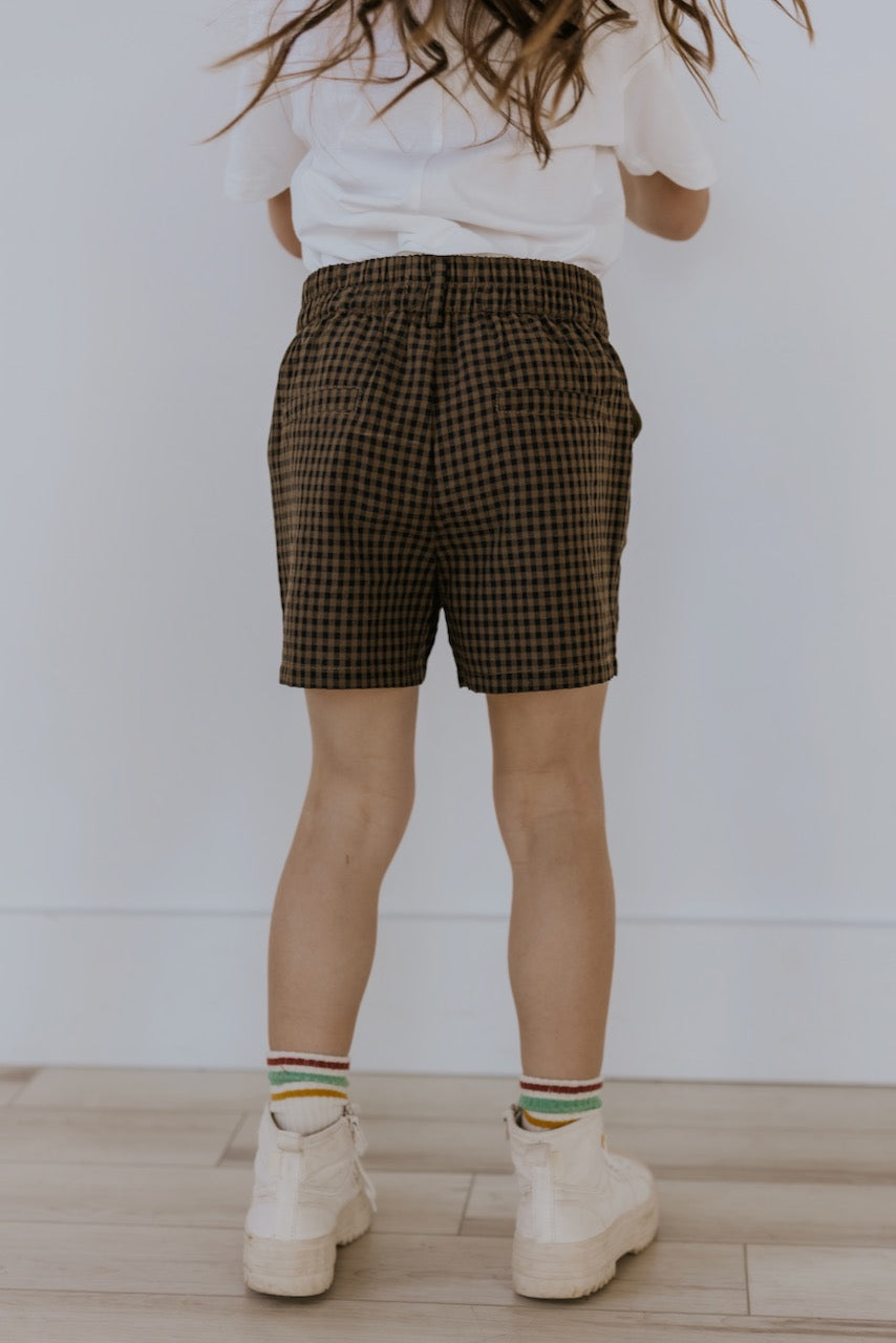 Mini Milo Gingham Shorts from ROOLEE