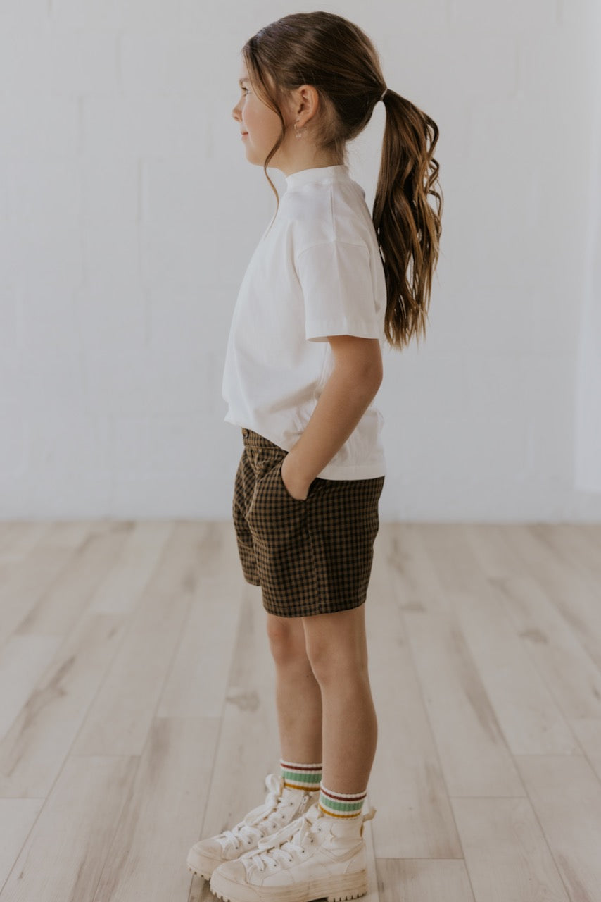 Mini Milo Gingham Shorts from ROOLEE