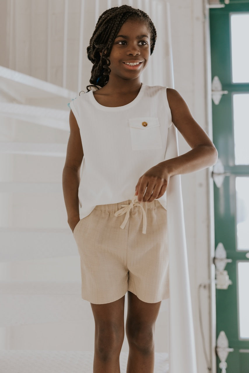 Mac Tie Waist Shorts from ROOLEE