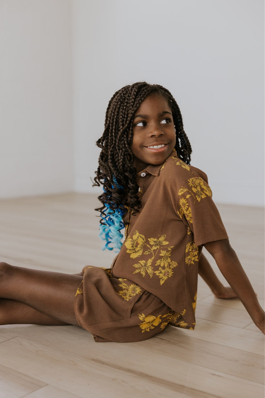 Mini Billie Floral Shorts from ROOLEE
