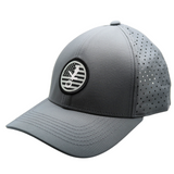 Gray America Performance Hat from Talon Golf LLC