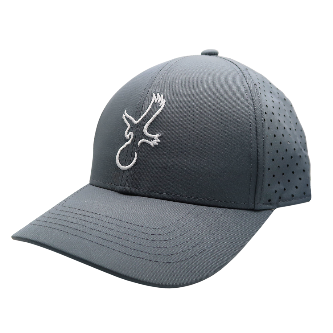 Grey/White Eagle Performance Hat from Talon Golf LLC