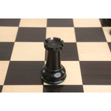 Cooke Type Staunton Chess Set- Chess Pieces Only 1849 - Ebony Wood & Antiqued Boxwood - 4.3" King From Royal Chess Mall