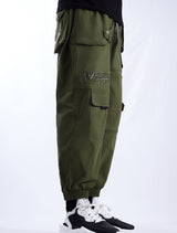 IBP332 Yin Yang Army Green Cargo Pants from Niepce Inc