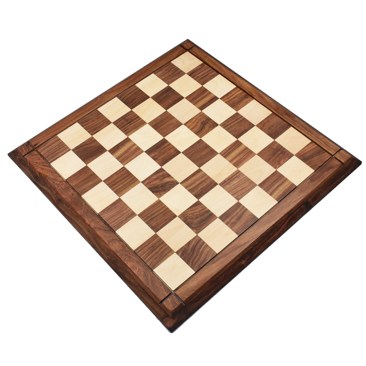 21" Drueke Style Golden Rosewood & Maple Wood Chess board - 55 mm square - Matt Finish from Royal Chess Mall