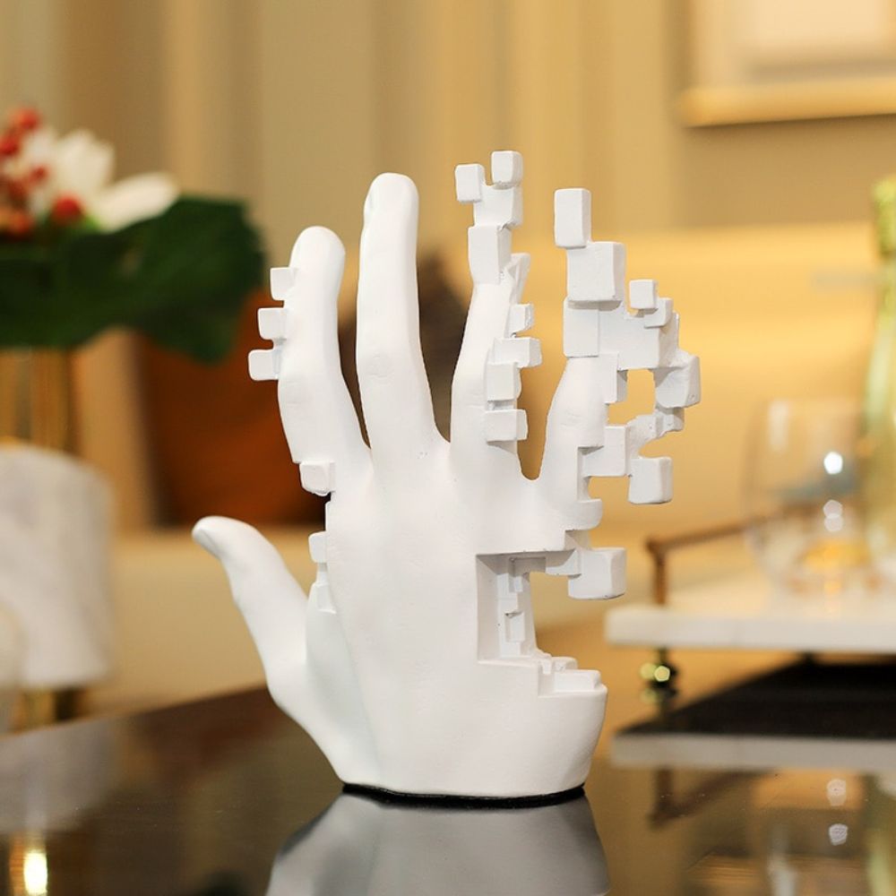 Pixel Hand Sculpture from Moderny