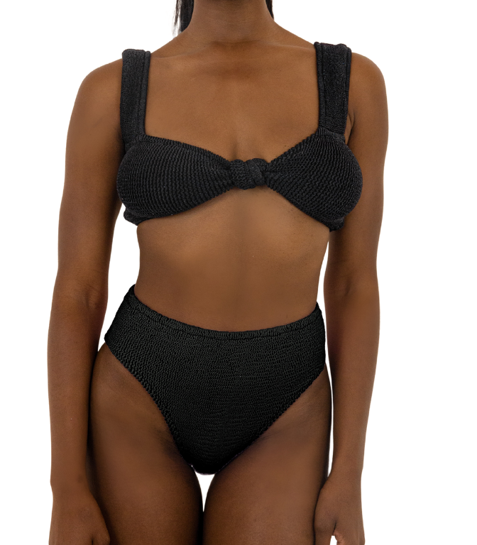 BALBOA HIGH WAISTED BIKINI BOTTOM - BLACK from ELYSIIAN
