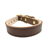 Plain Leather Dog Collar from Bonne et Filou